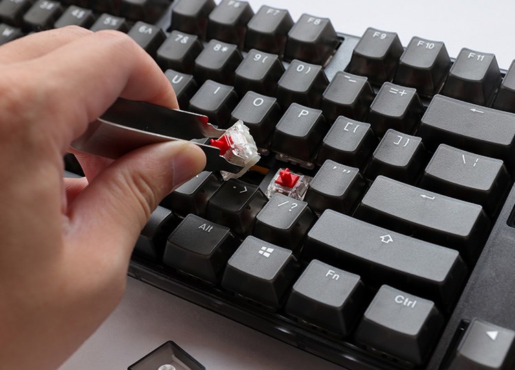 Tastierë gaming Ducky One 3 Aura, Full-Size, MX-Blue, RGB, e zezë