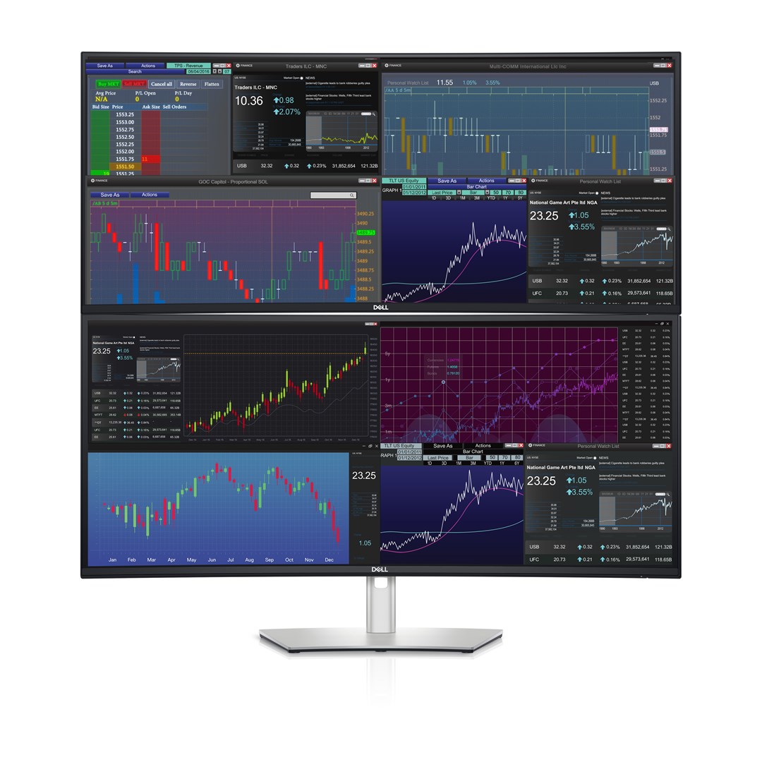 Монитор DELL UltraSharp U3824DW, 37.5\", WQHD+, 8ms, сребрен