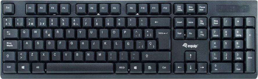 Комбинација тастатура и глушец без кабел Equip Life 245221, 2.4GHz, USB, црна