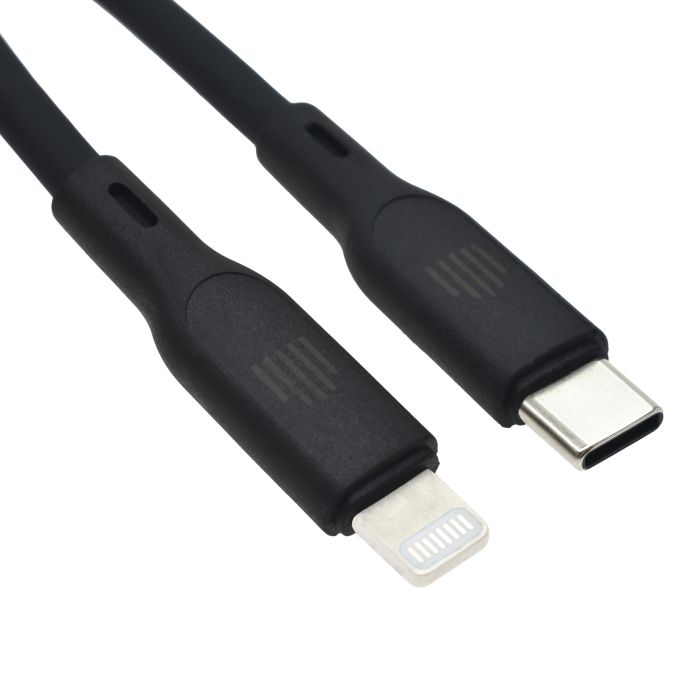Dviced Cable USB-C To Lightning Silicone 1,25M, Black