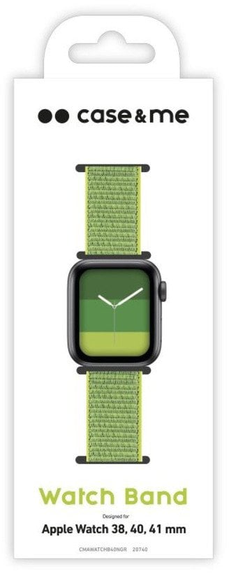 Byzylyk për Apple Watch SBS Connected, 38/40/41 mm, mbyllje velcro, jeshil