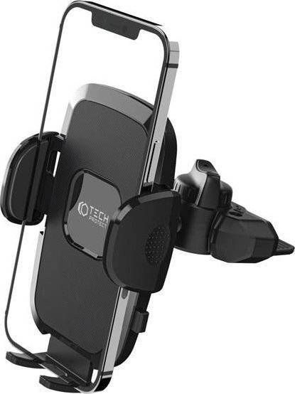Mbajtëse universale për makinë Tech-Protect V3, montim në CD, rrotullim 360°, e zezë