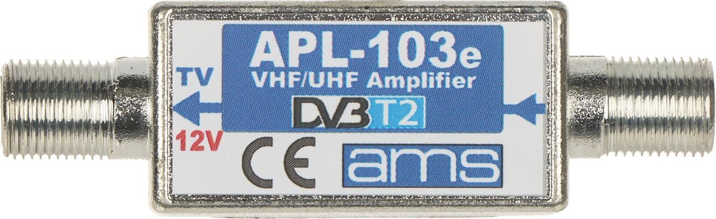Përforcues antene Ams APL-103E, 12V, për TV tokësor