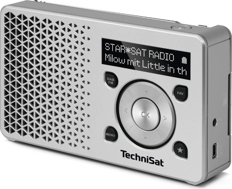 Radio dixhitale TechniSat Digitradio 1, OLED, bateri 10 orë, e zezë