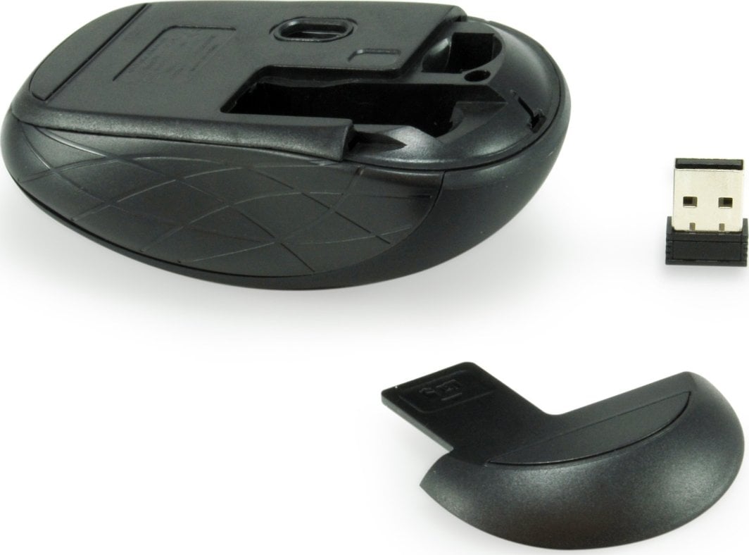 Mouse wireless Equip Mini Optical, 2.4GHz, DPI i rregullueshëm, i zi