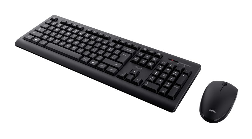 Set tastierë dhe maus Trust Primo, wireless, i zi