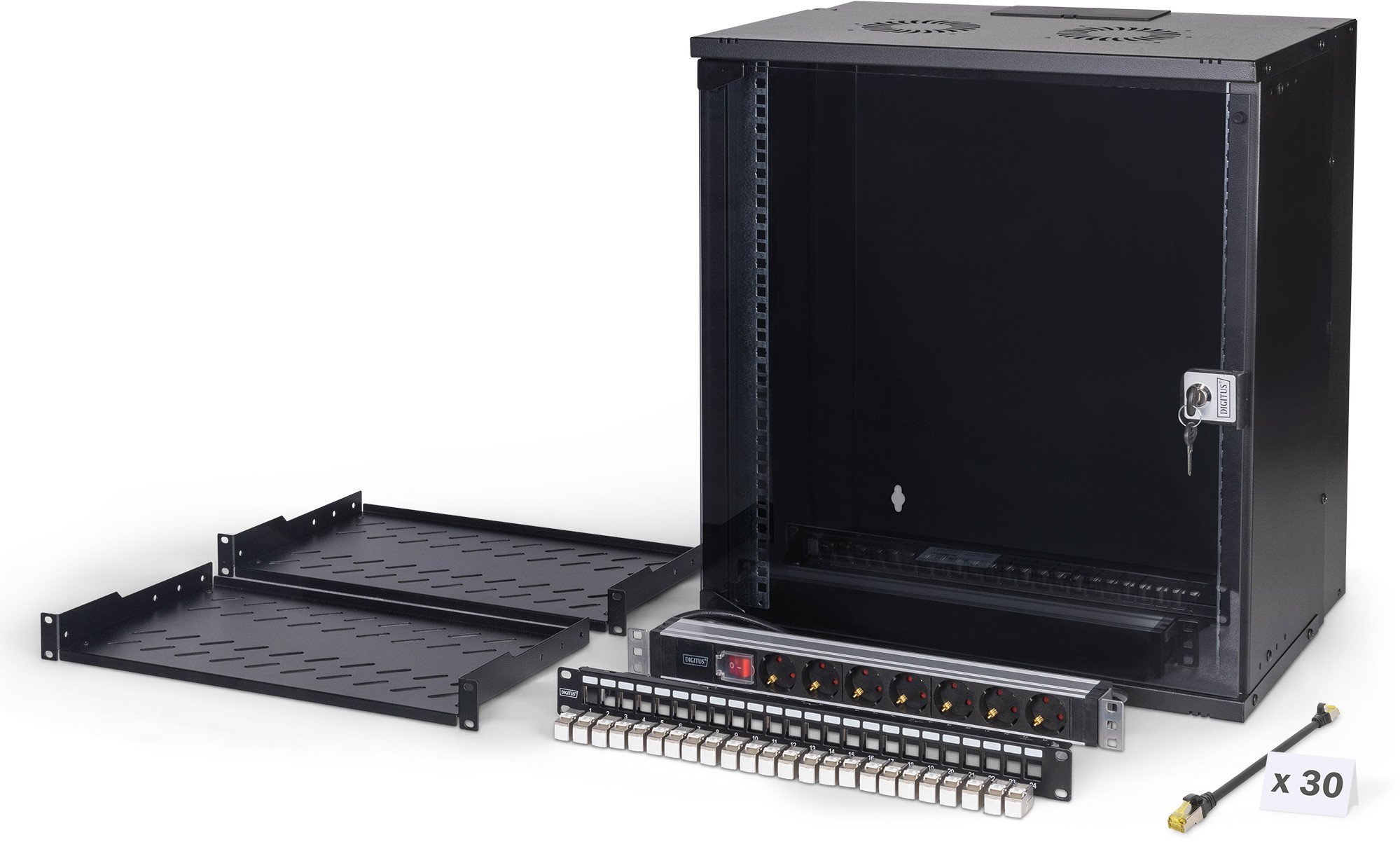 Set rrjeti Digitus SOHO Pro Network, kabinet 19" 12U, 540 x 400 mm