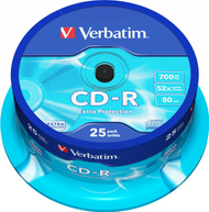 Set CD Verbatim, 700MB, 25 copë