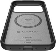 Mbulesë telefoni Spigen Enzo Aramid T MagSafe, për iPhone 17 Pro, fibrë aramid, e zezë