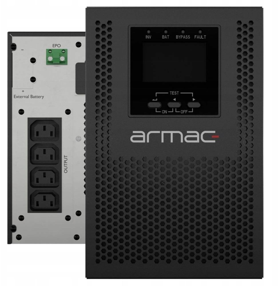 UPS Armac Office On-Line PF1 1000VA, 1000W, LCD екран, метално куќиште