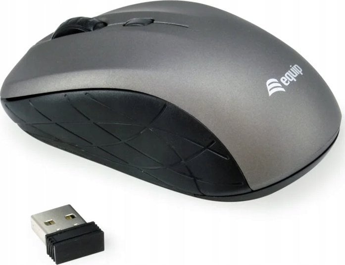 Mouse wireless Equip Mini Optical, 2.4GHz, DPI i rregullueshëm, i zi