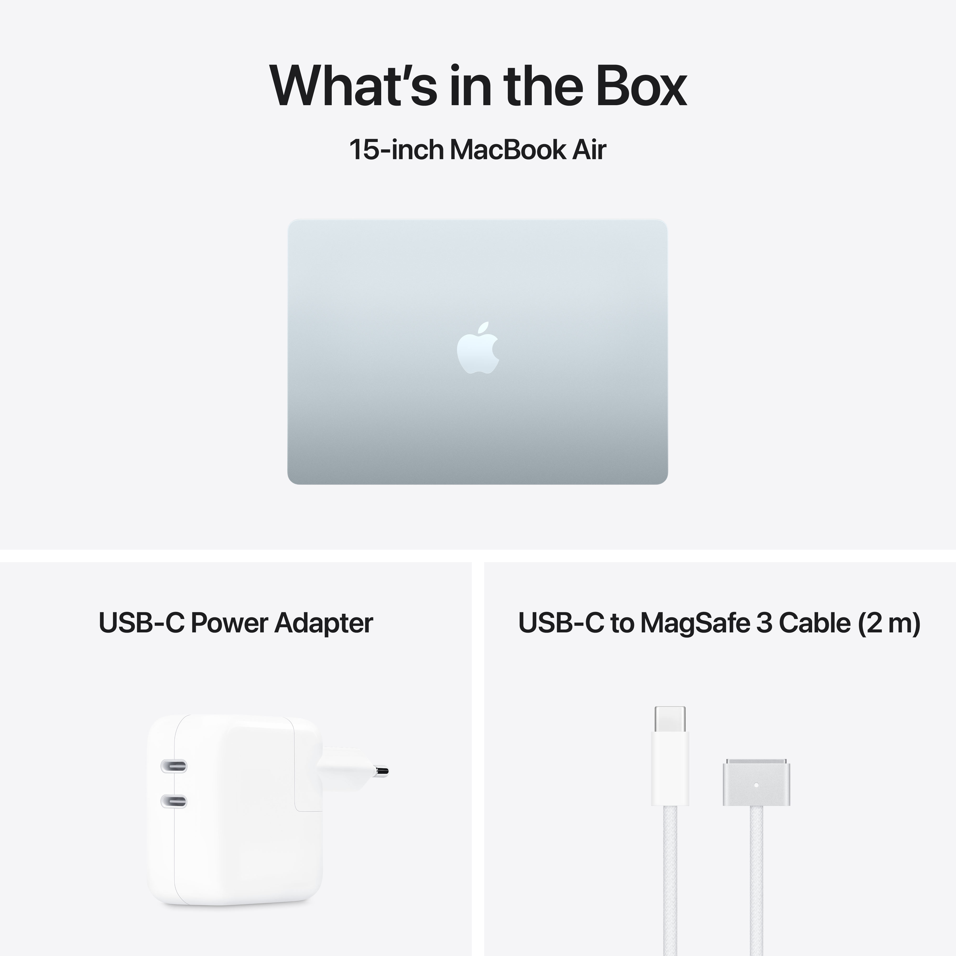 Apple Macbook Air, 15.3", M5 10-core, 16GB, 1TB, 10-core GPU, Sky Blue