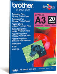 Letër fotografike Brother Glossy A3 (BP61GLP) 20 fletë