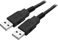 Kabllo USB Logo USB A në USB A, 1.8 m, USB 2.0, e zezë