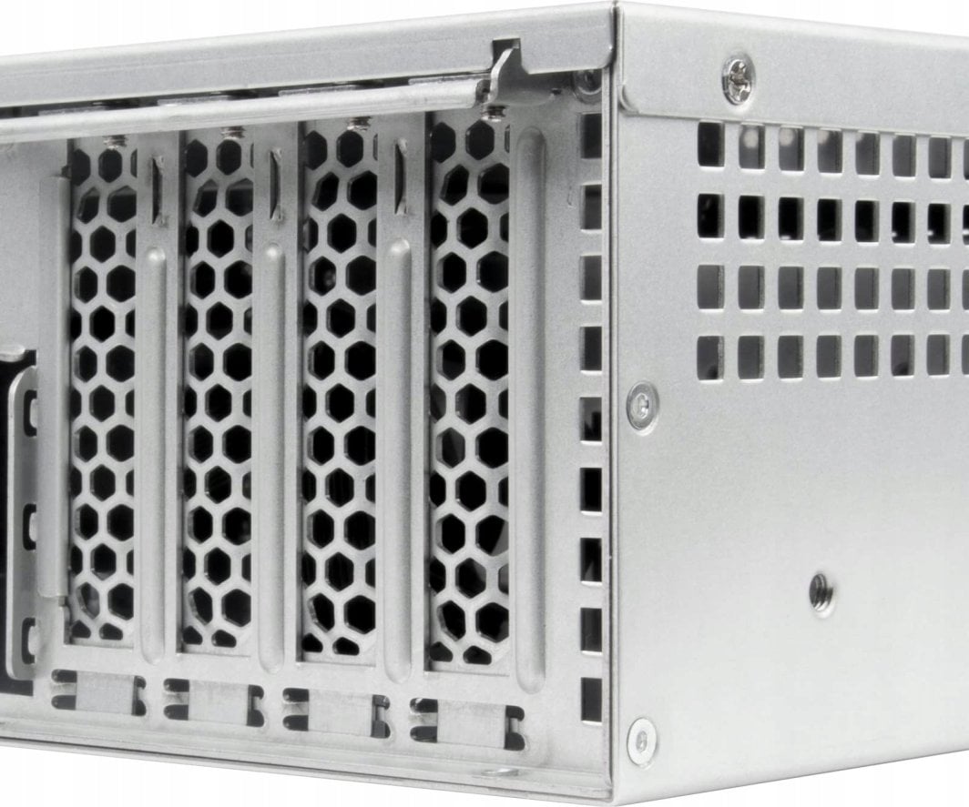 Kuti serveri SilverStone 2U Rackmount, Micro ATX, pa furnizues, gri