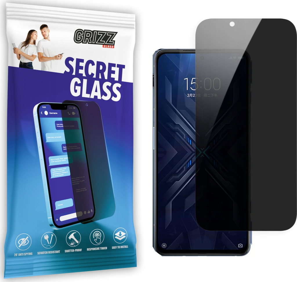 Xham privatësie Grizz SecretGlass për Xiaomi Black Shark 4 5G, mbrojtës ekrani