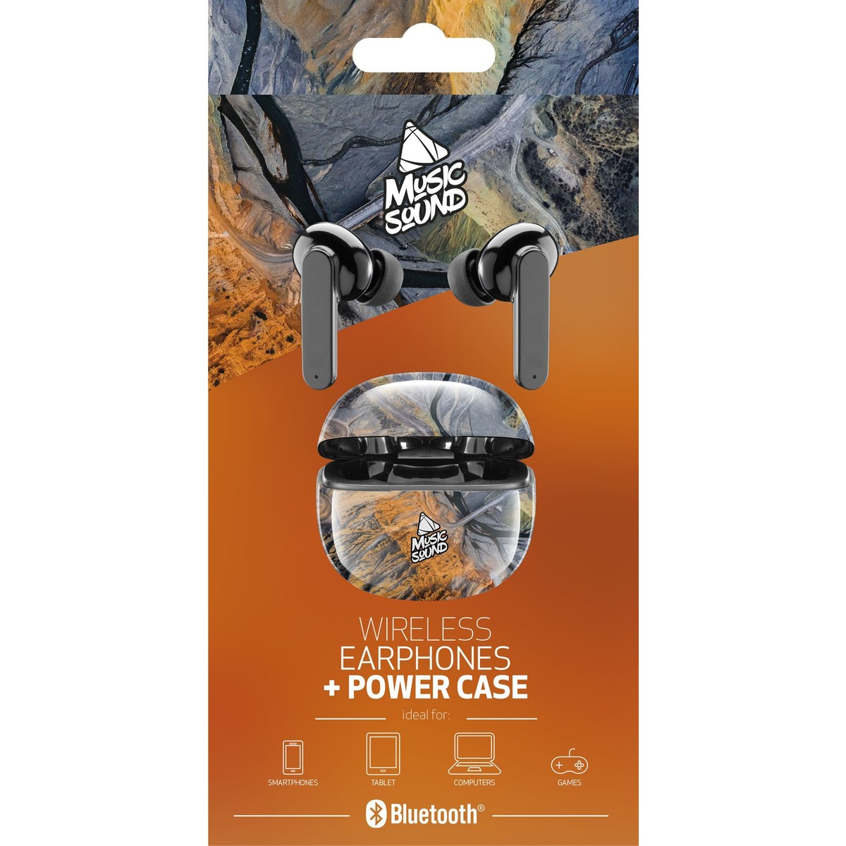 Dëgjuese Buds Cellularline Music Sound Fantasy BTMSTWSINEAR3, wireless, Mic, të zeza