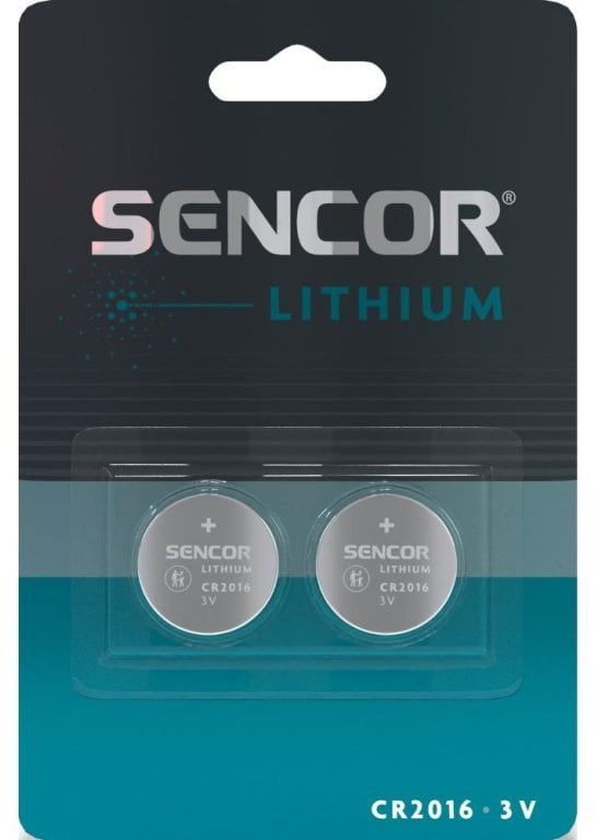 Bateri litiumi Sencor CR2016, 3V, paketim 2 copë
