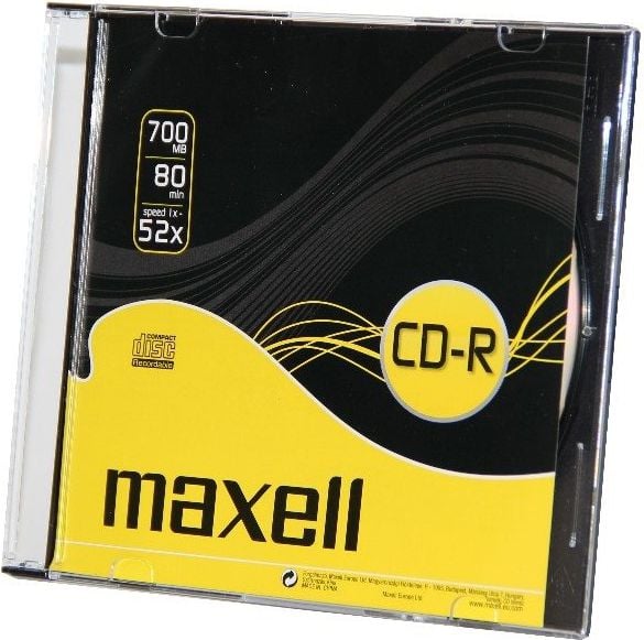Disk CD Maxell CD-R 700MB, 80min, 52x, paketim 10 copë
