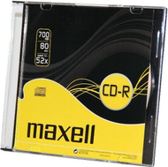Disk CD Maxell CD-R 700MB, 80min, 52x, paketim 10 copë