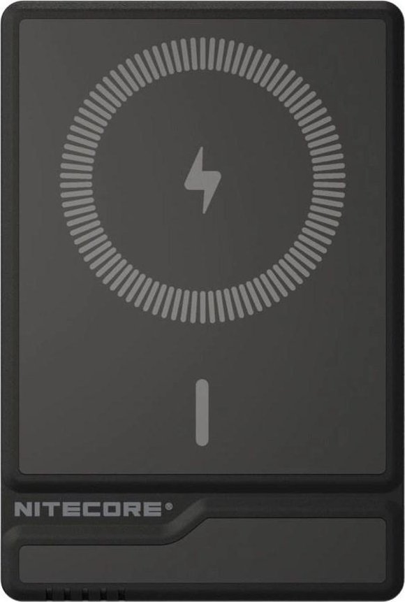 Power bank Nitecore NW5000, 5000mAh, karikim wireless magnetik 15W, i zi