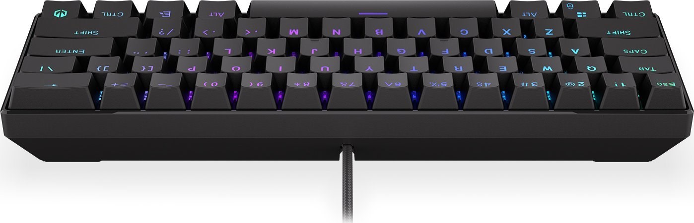 Tastierë mekanike Endorfy Thock Compact, USB, Kailh Red, RGB, e zezë