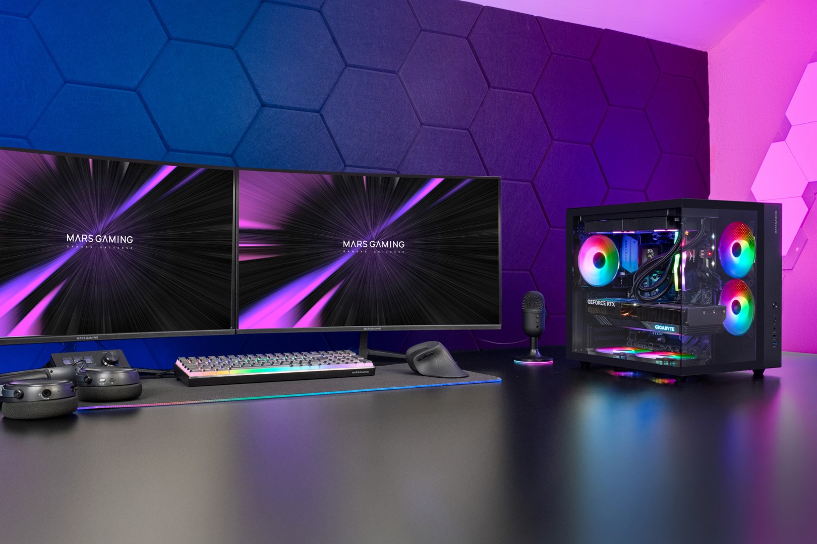 Kasë Tacens Mars Gaming MCV-ONE Midi Tower, e zezë