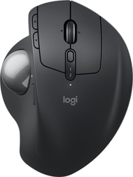 Mаус со трекбол Logitech MX Ergo S, безжичен, ергономски, сиво графитен