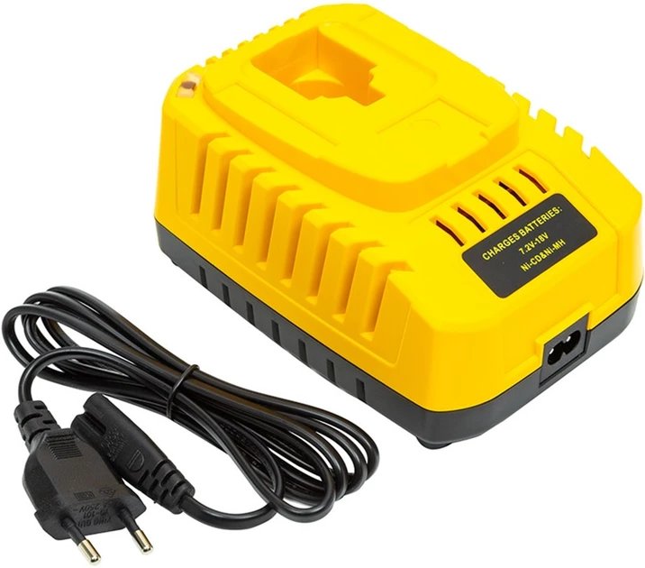 Karikues baterie DEWALT DC9310, 7.2V–18V, 2A, i verdhë