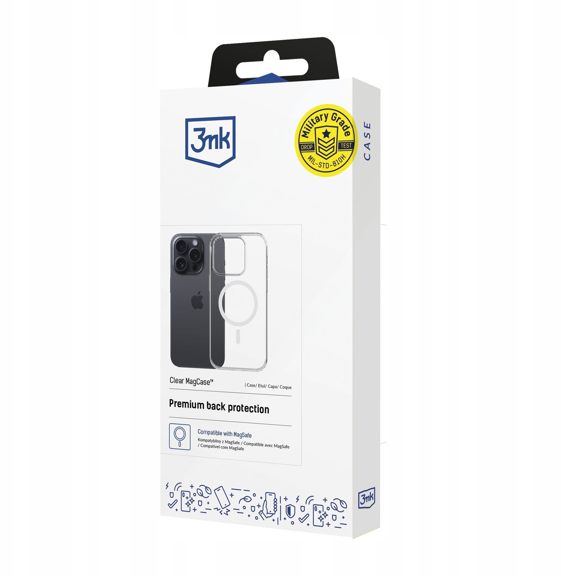 Маса за телефон 3mk Clear MagCase за Samsung Galaxy S26 Plus, проѕирна, компатибилна со MagSafe