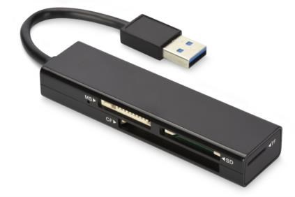 Lexues kartash Ednet USB 3.0 Multi Card Reader, i zi