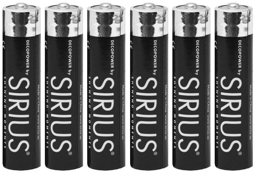 Батерии AAA Sirius, пакување 6 парчиња