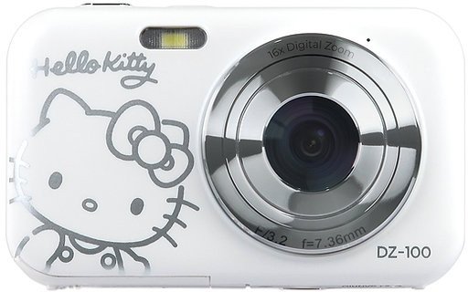 Kamerë kompakte digjitale Yashica DZ-100 Hello Kitty, 5MP deri 44MP, video 1080P, e bardhë
