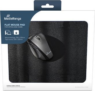 Mousepad MediaRange MROS253, 25 x 22 cm, pëlhurë, i zi