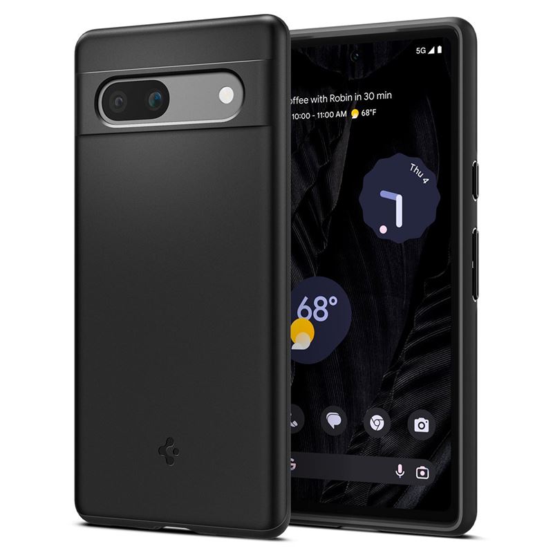 Mbështjellës për Google Pixel 7a Spigen Thin Fit, i zi
