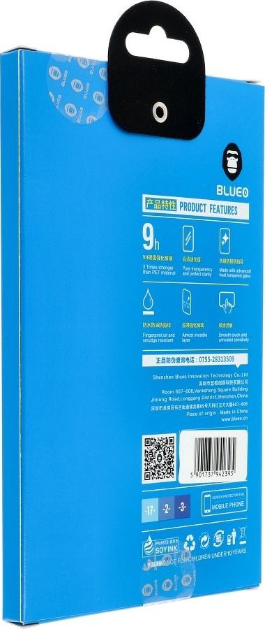 Xham mbrojtës BlueO 5D Mr. Monkey për iPhone 12 12 Pro, privacy, transparent