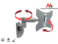 Mbajtëse muri për TV Maclean, 23-42", 30 kg, e argjendtë