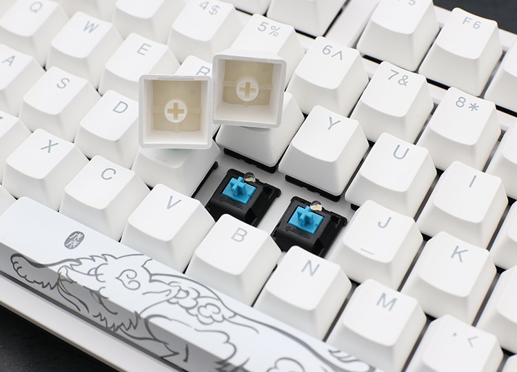 Tastierë lojërash Ducky One 2 White Edition, Cherry MX Black, LED, e bardhë 