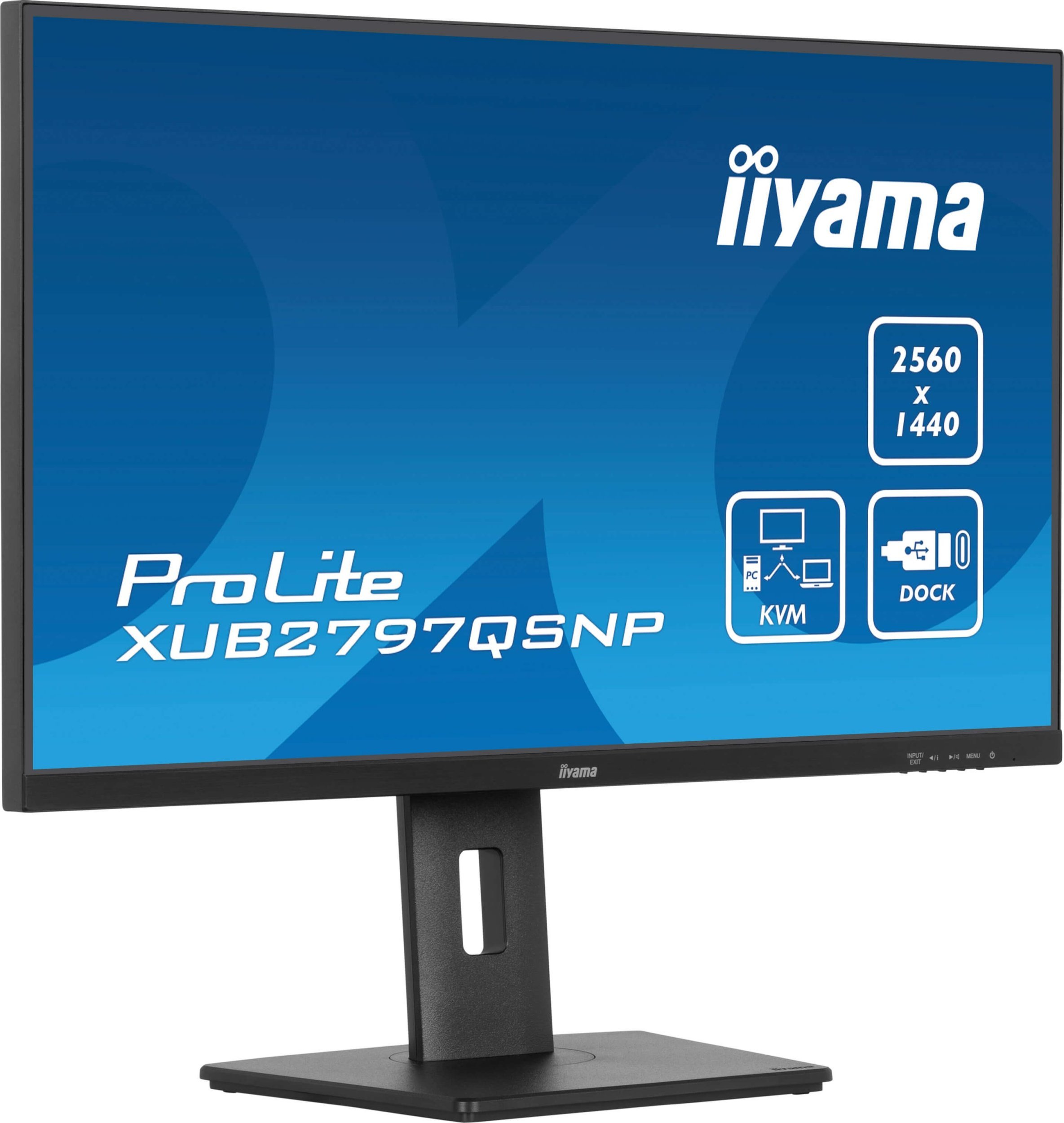Monitor Iiyama ProLite XUB2797QSNP B1, 27", WQHD 2560 x 1440, i zi