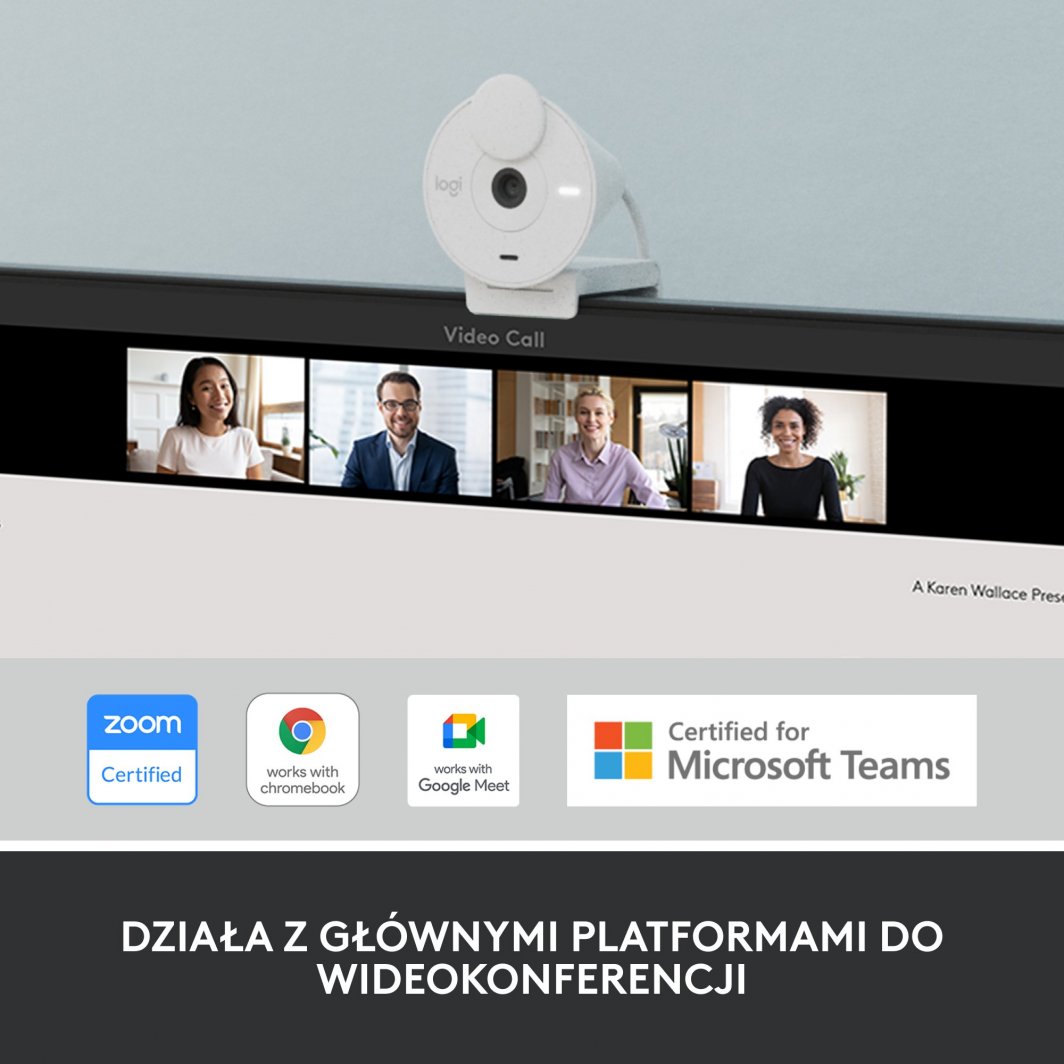 Ueb-kamerë Logitech Brio 300 (960-001442), e bardhë