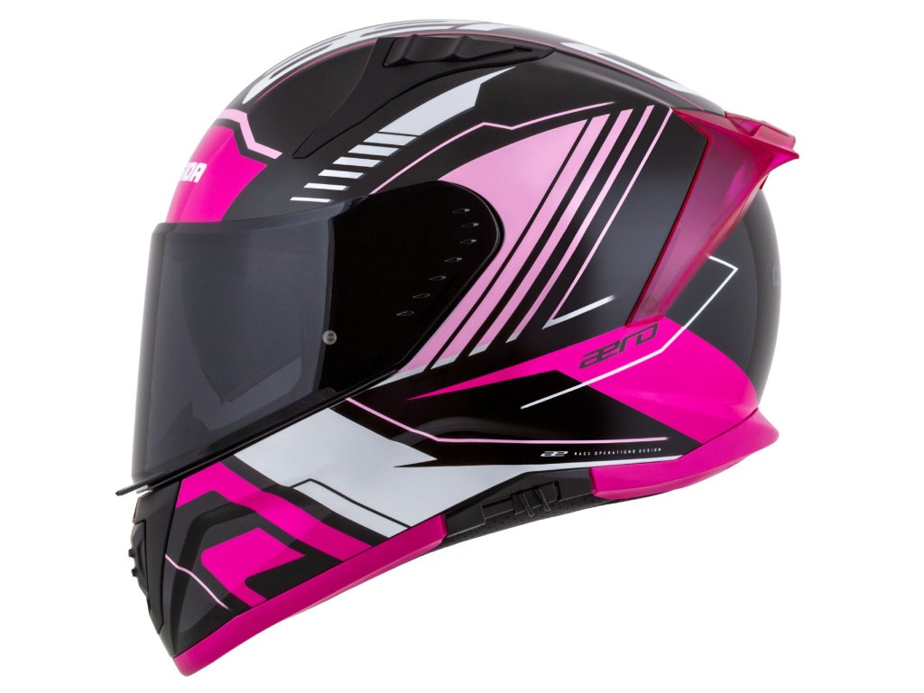 Helmë moto Cassida Aero Drome 1870, full face, polikarbonat, e zezë