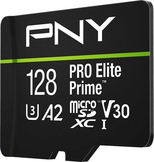Картичка меморија PNY PRO Elite Prime microSDXC, 128GB, A2, со SD адаптер