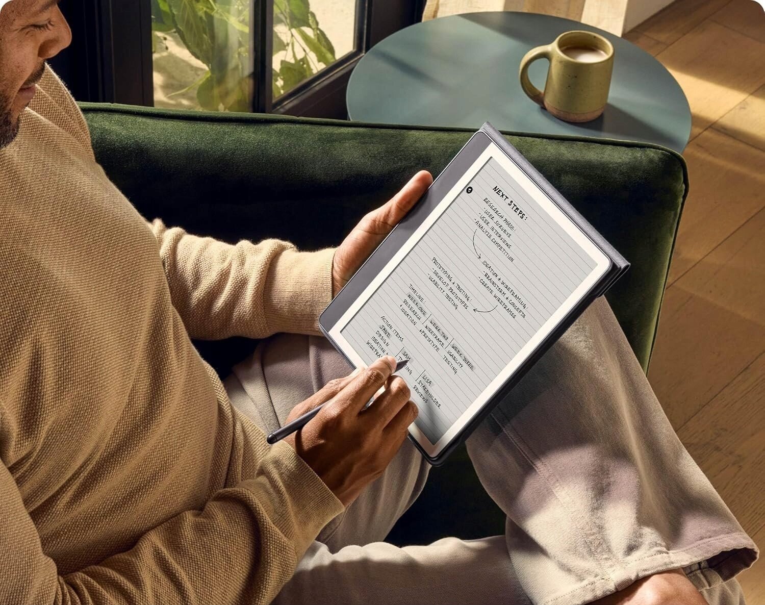 Електронски читач Amazon Kindle Scribe 2024, 64GB, со премиум пенкало, тунгстен