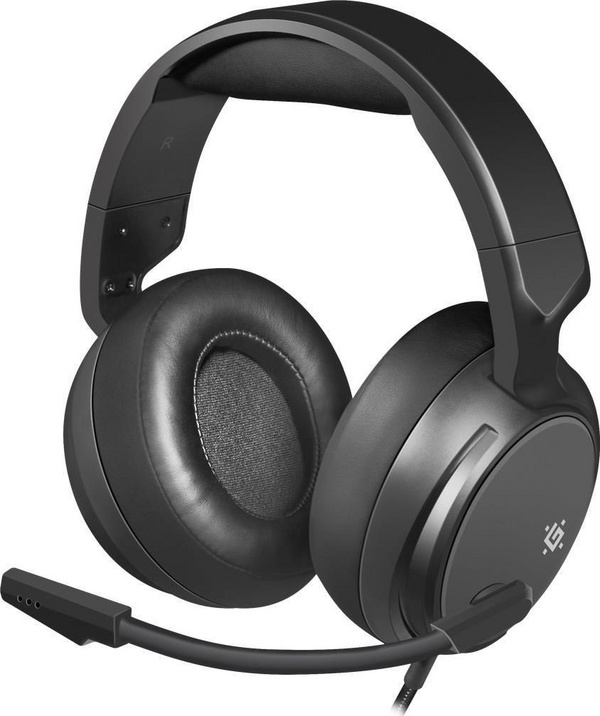 Kufje Defender Shadow S, me mikrofon, të zeza