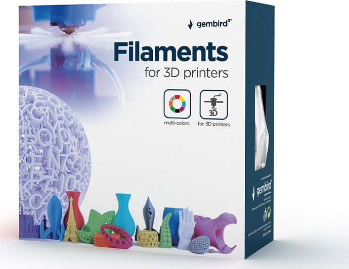 Filament 3D Gembird 3DP-PLA1.75GE-01-BK, PLA 1.75mm, 200g, i zi