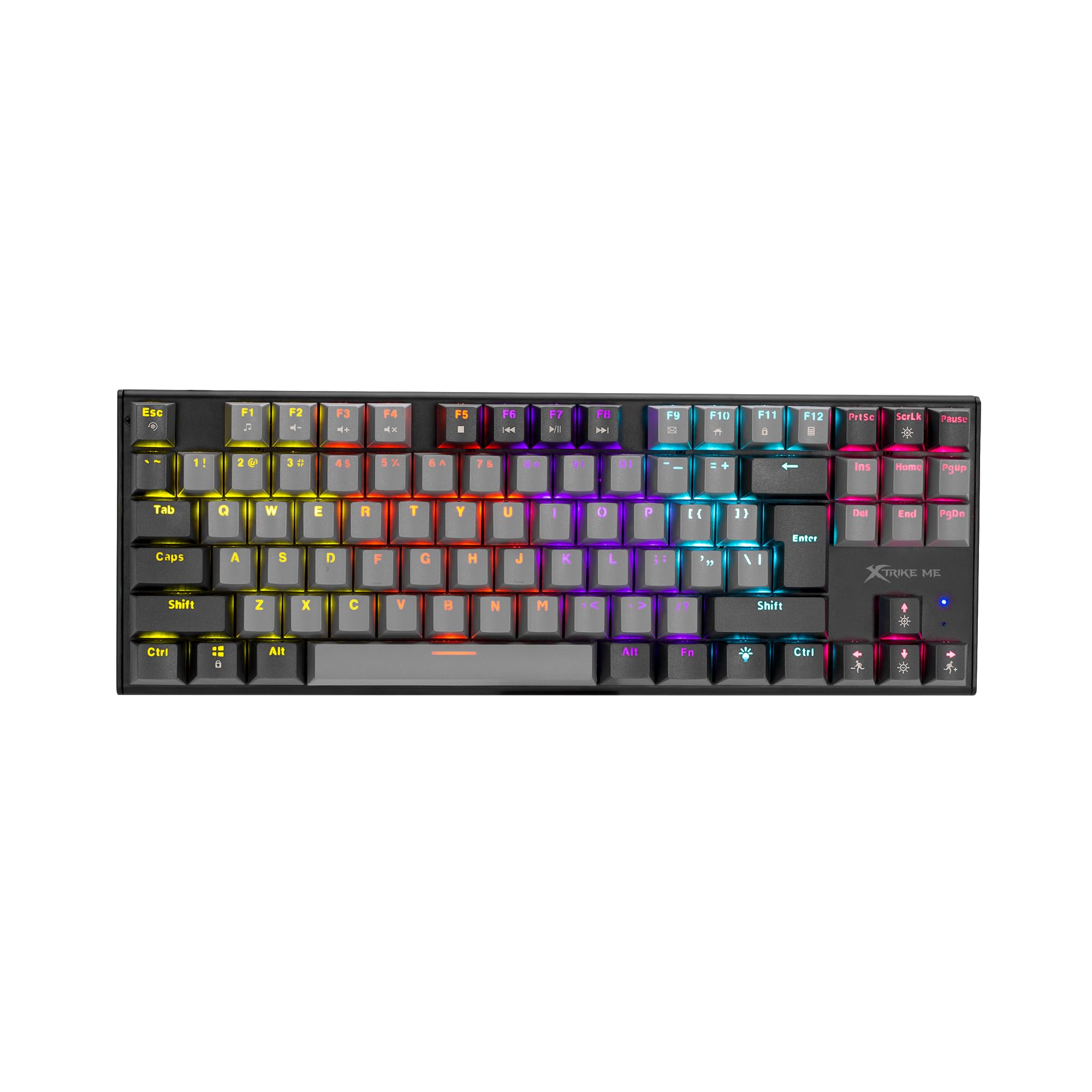 XTRIKE ME GK-989 Gaming Wired Keyboard TKL Black