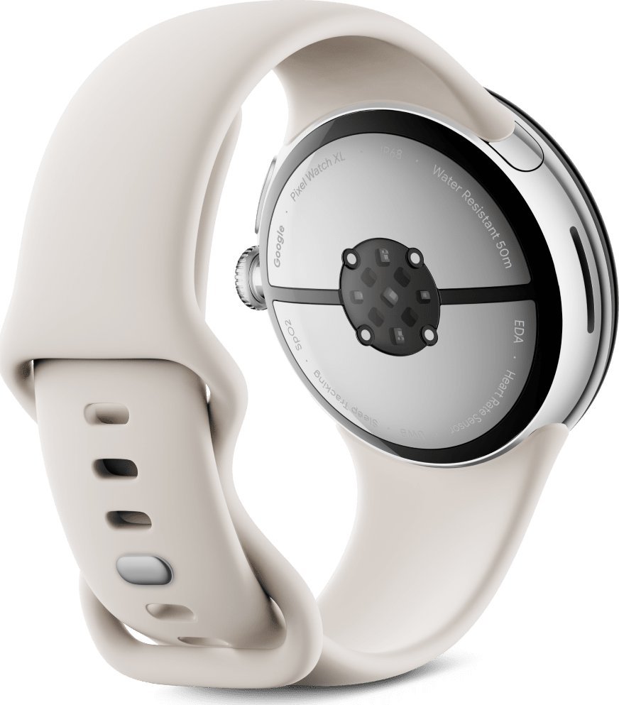 Orë Smart Google Pixel Watch 3 WiFi, 45mm, kornizë argjend, rrip Porcelain