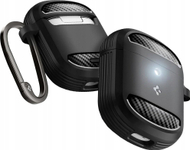 Mbulesë Spigen Rugged Armor për Google Pixel Buds Pro 2 2024 dhe Pixel Buds Pro 1 2022, me varëse, e zezë matte