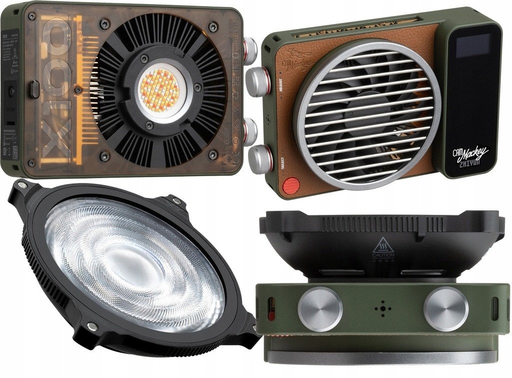 Diodна LED фотографска ZHIYUN Molus X100 RGB, 2550mAh, контрола преку апликација, портокалова