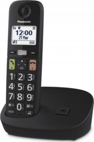 Telefoni pa kabllo Panasonic KX-TGU110FXB, ekran 1.8", memorie kontakte, i zi